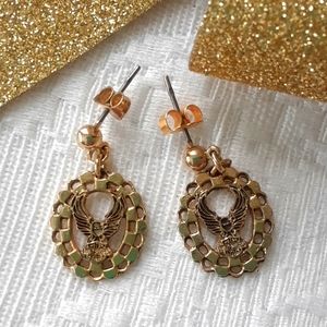 Harley Davidson Bar & Shield Dangle Earrings